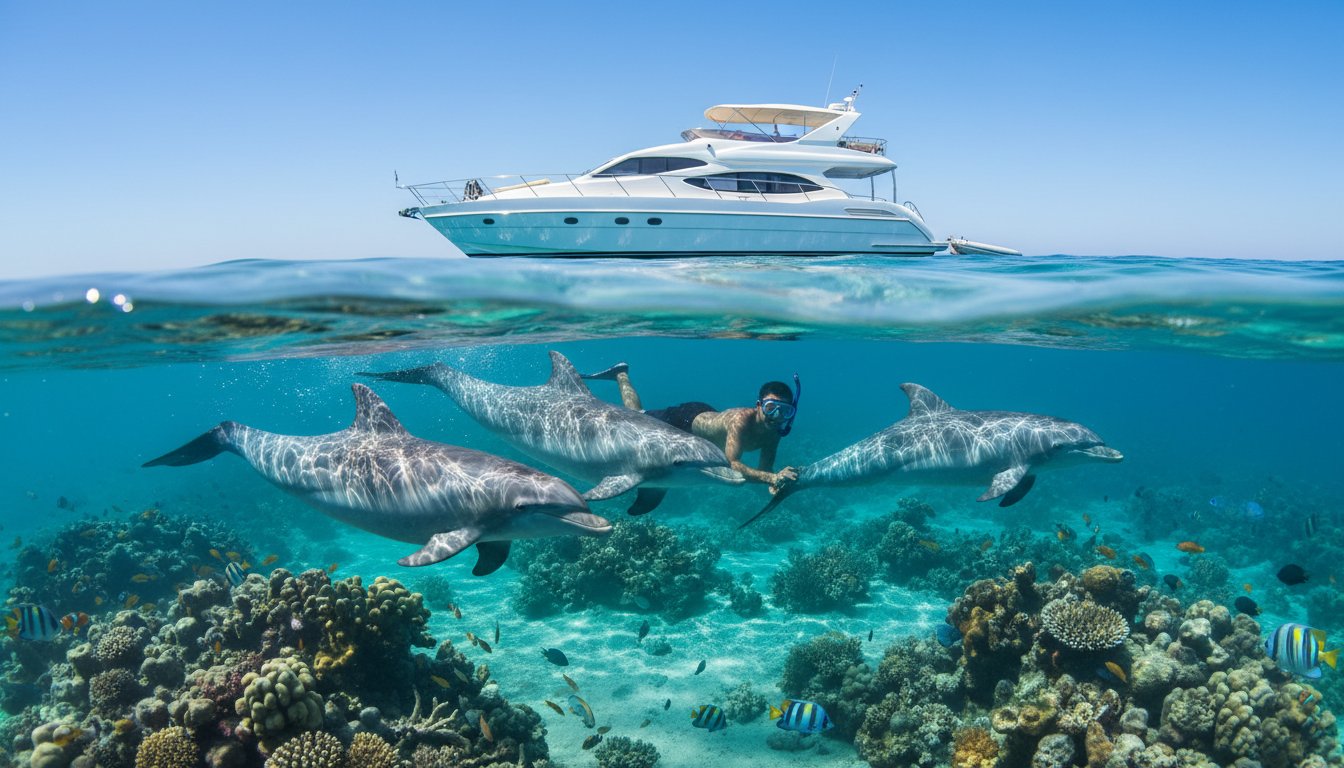 Delfin Tura Hurgada Vodic za Plivanje sa Delfinima u 2026. Hero Image hurgada izleti Vip