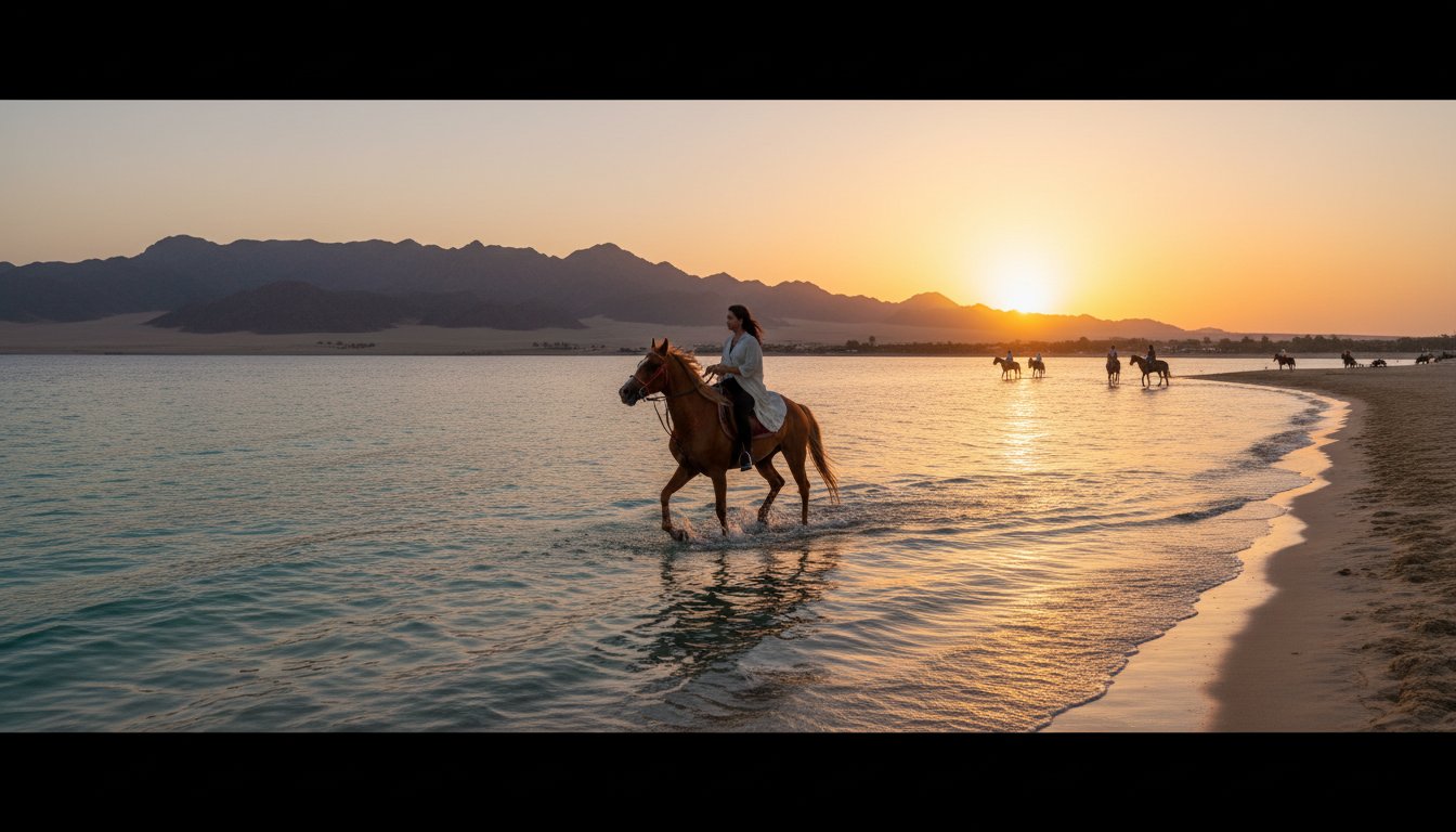 Jahanje konja na plazi Hurgada Dozivite magiju pustinje i mora u 2026. Hero Image hurgada izleti Vip